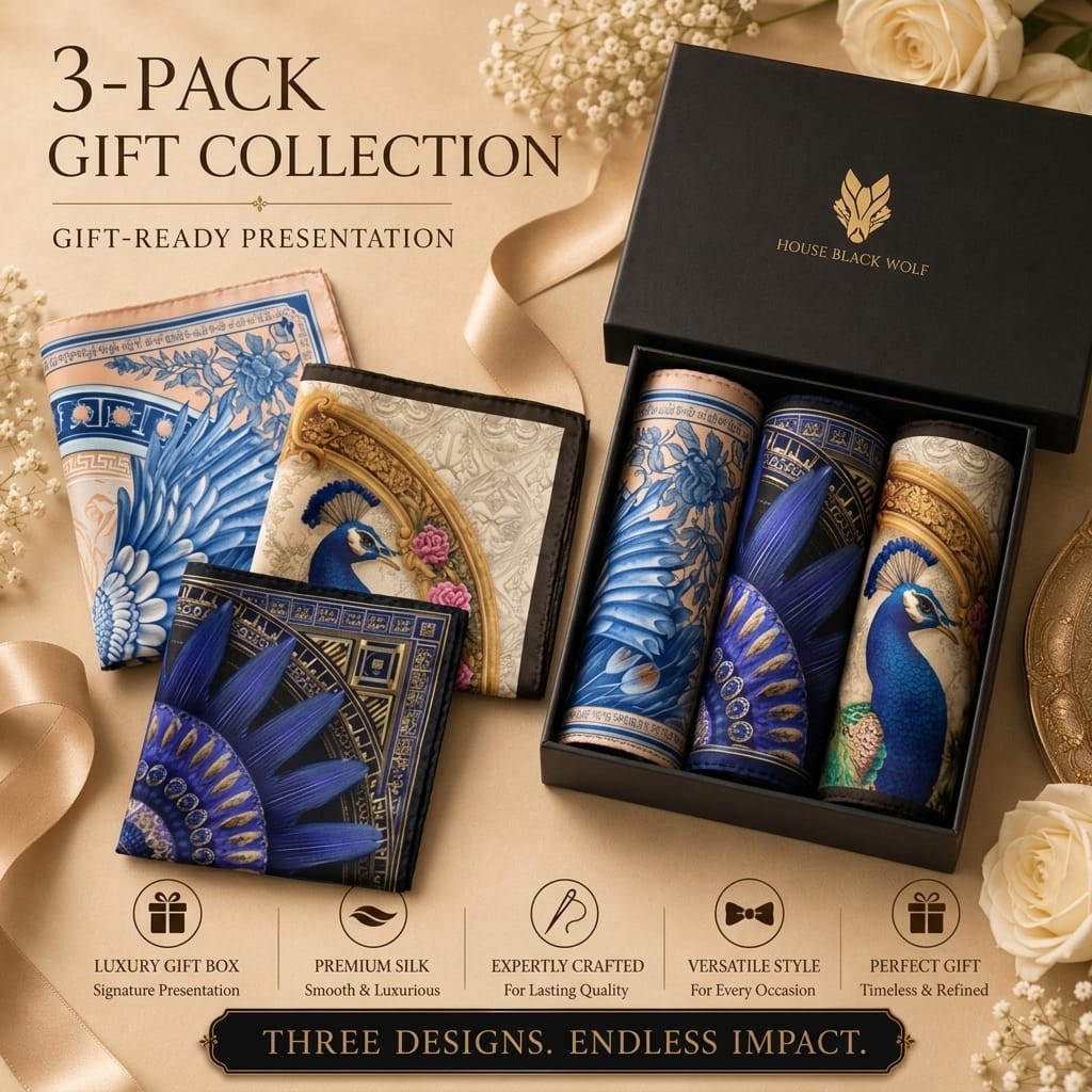PACK OF 3 POCKET SQUARES