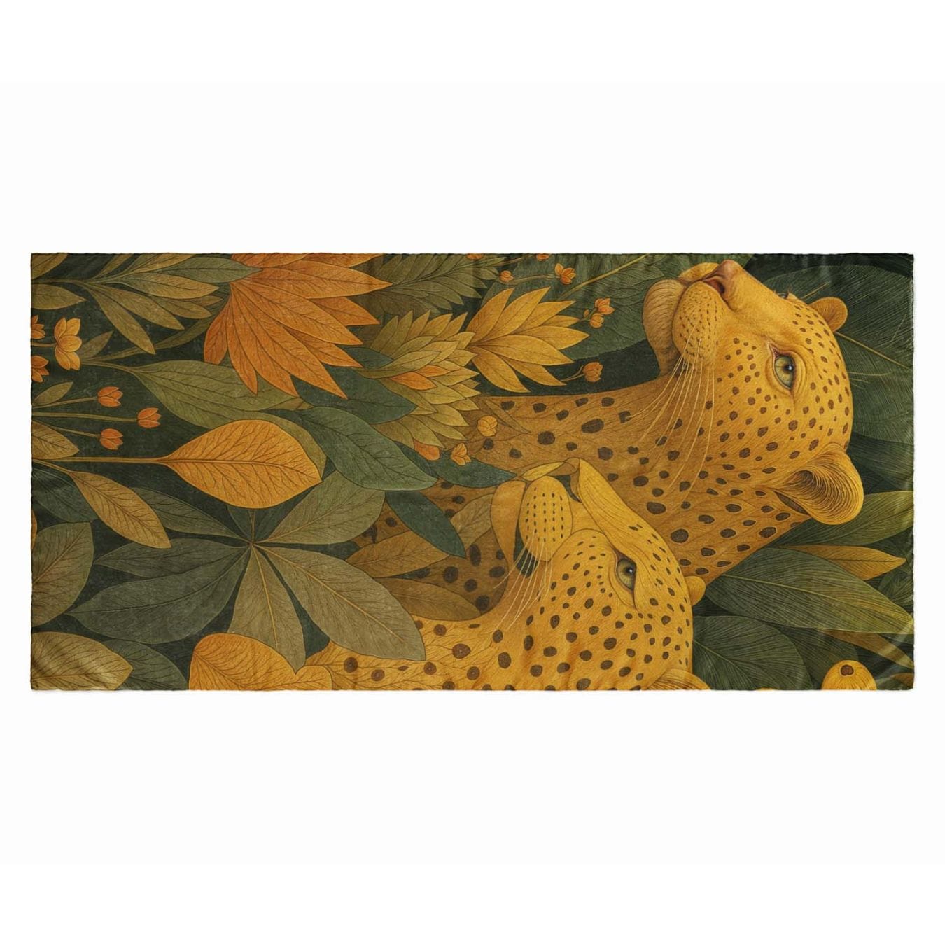 JUNGLE MAJESTY SILK LONG LADIES SCARF