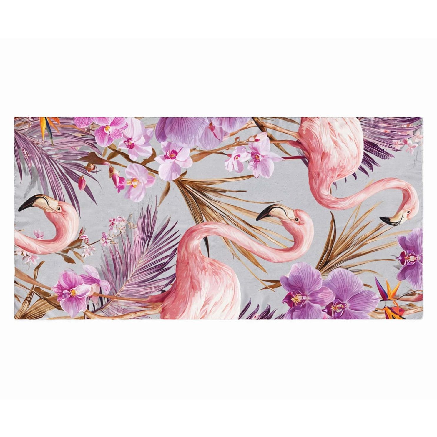 TROPICAL BLUSH HARMONY  SILK LONG LADIES SCARF