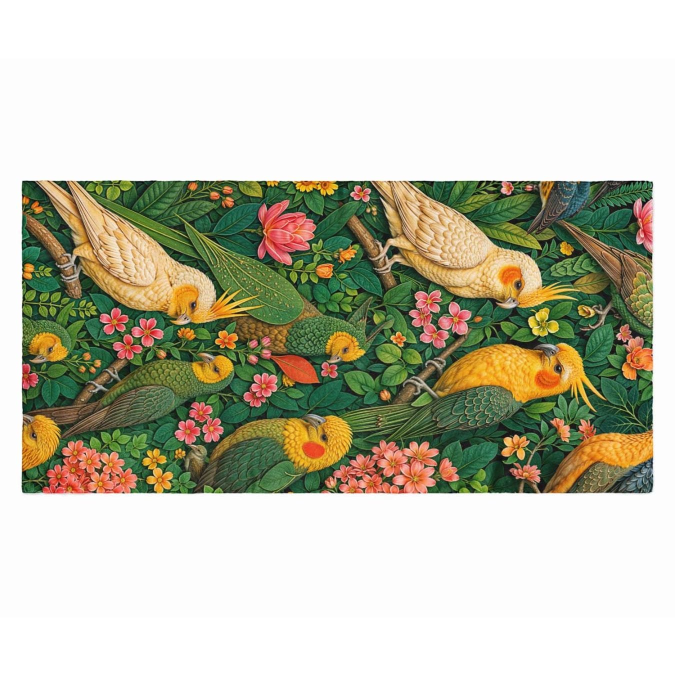 AVIAN PARADISE SILK LONG LADIES SCARF