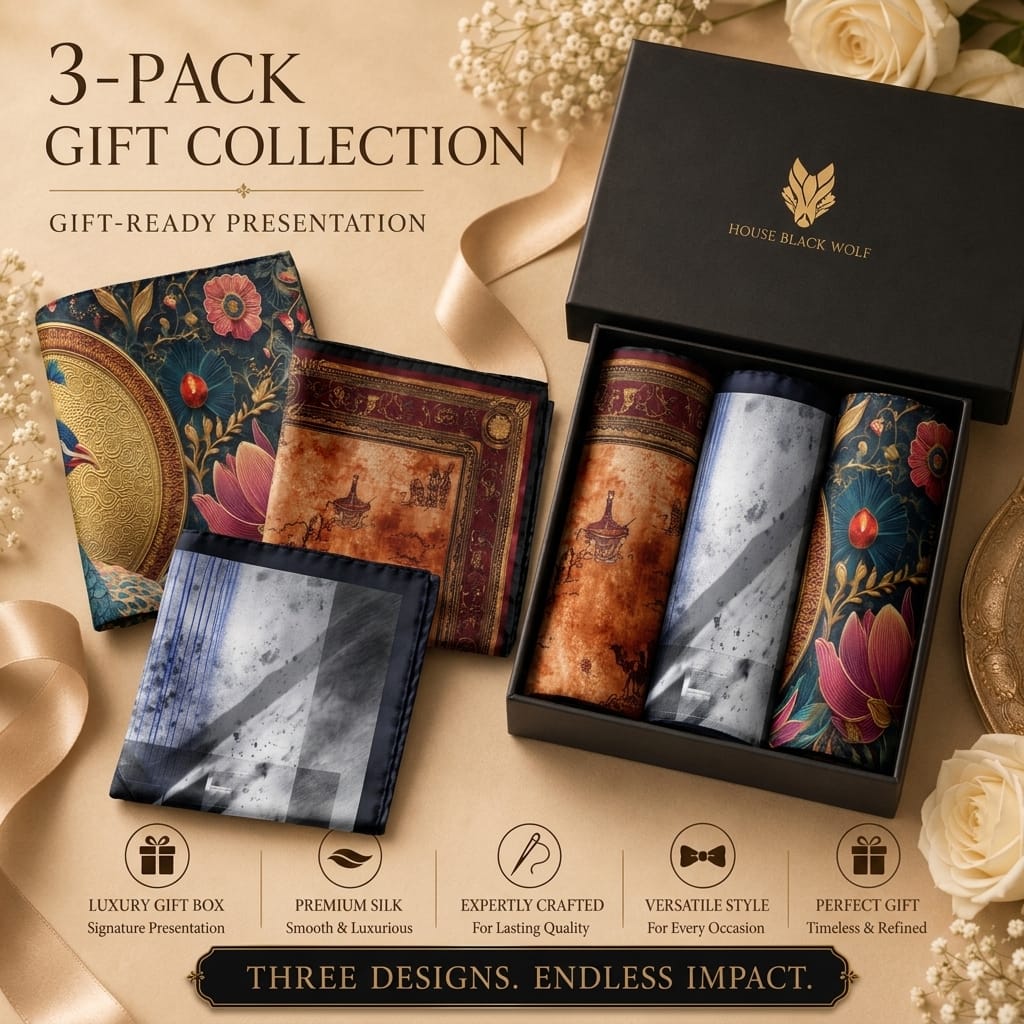 PACK OF 3 POCKET SQUARES