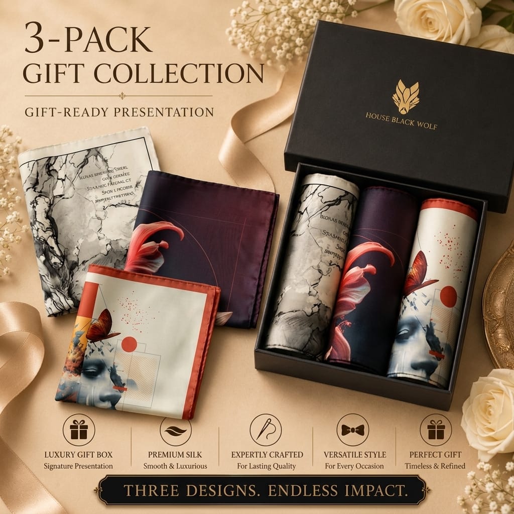 PACK OF 3 POCKET SQUARES