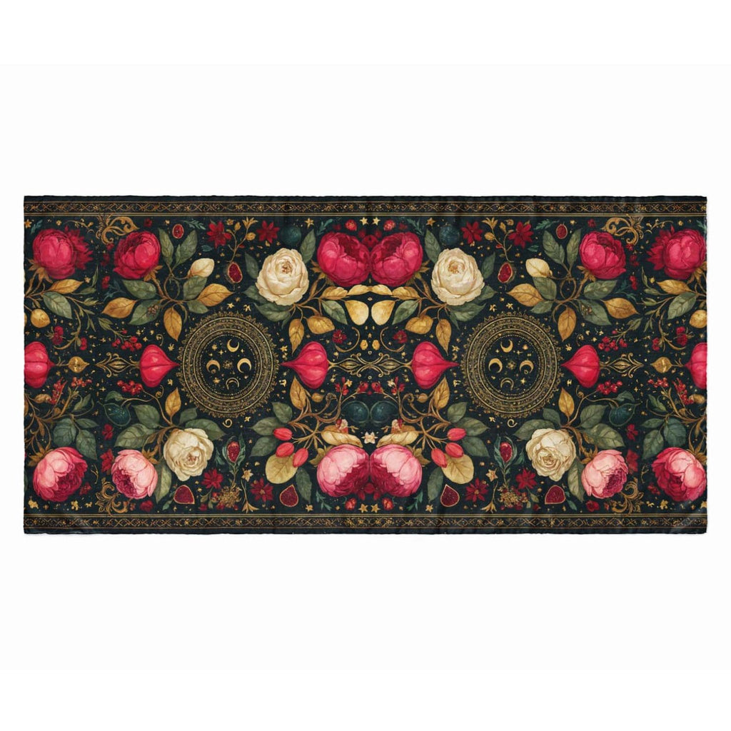 SPIRIT FLOWER SILK LONG LADIES SCARF