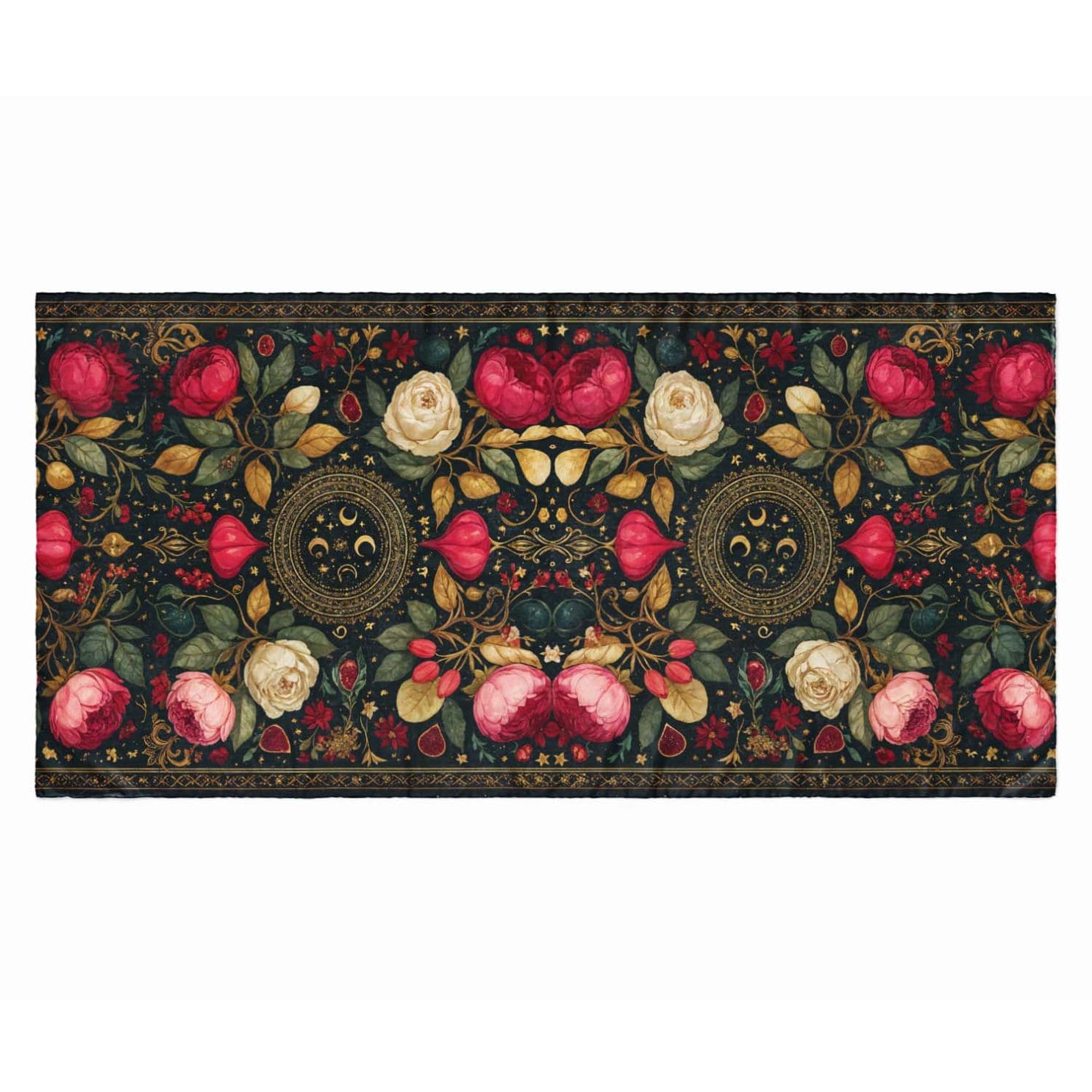 SPIRIT FLOWER SILK LONG LADIES SCARF