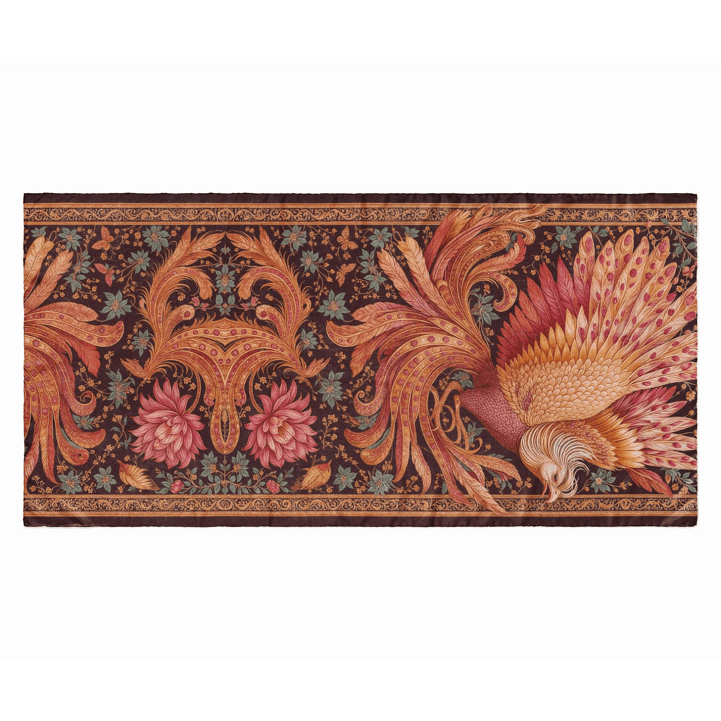 PHOENIX BLOOM SILK LONG LADIES SCARF