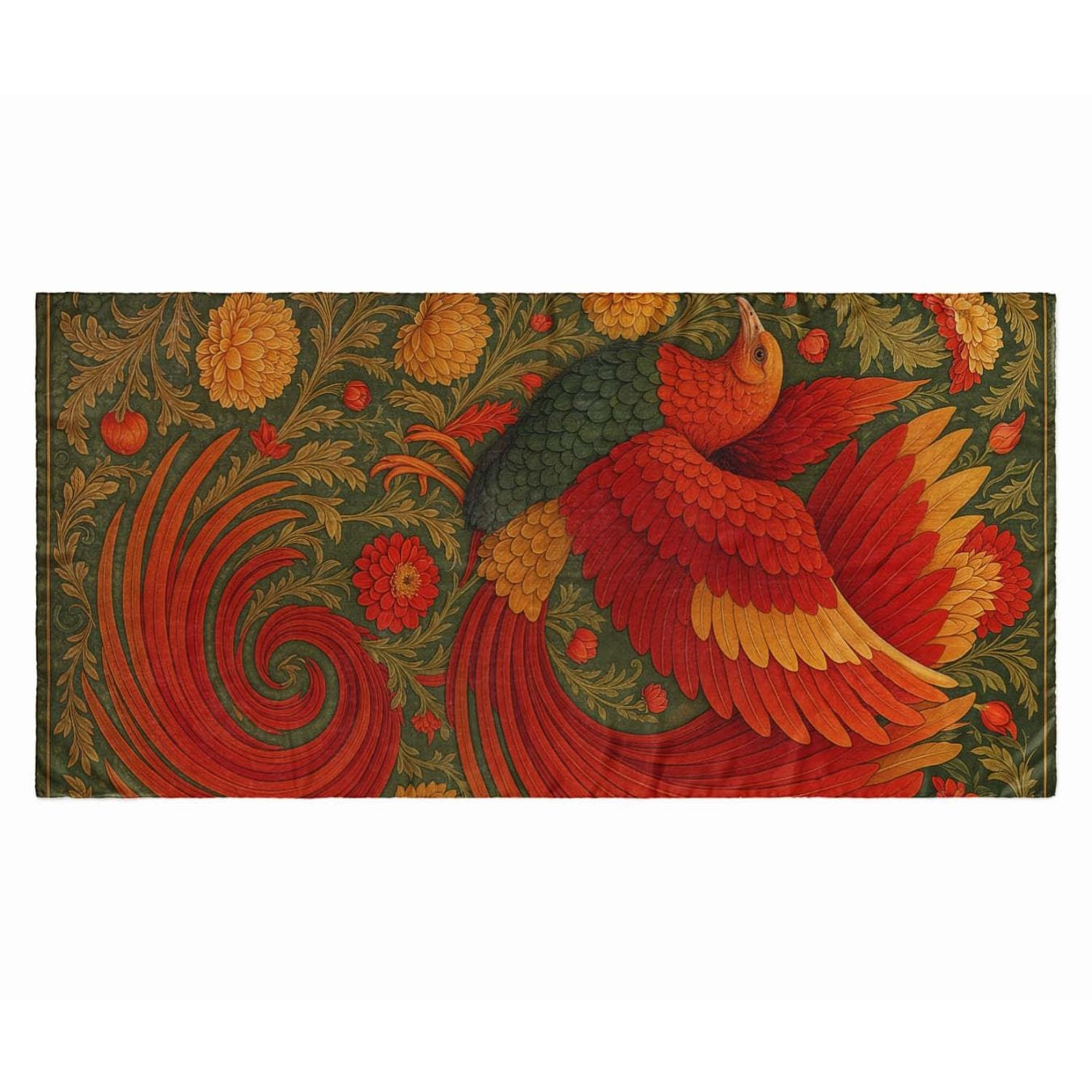 FIREBIRD SILK LONG LADIES SCARF