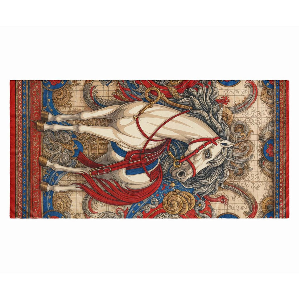 ROYAL EQUESTRIAN MAJESTY SILK LONG LADIES SCARF