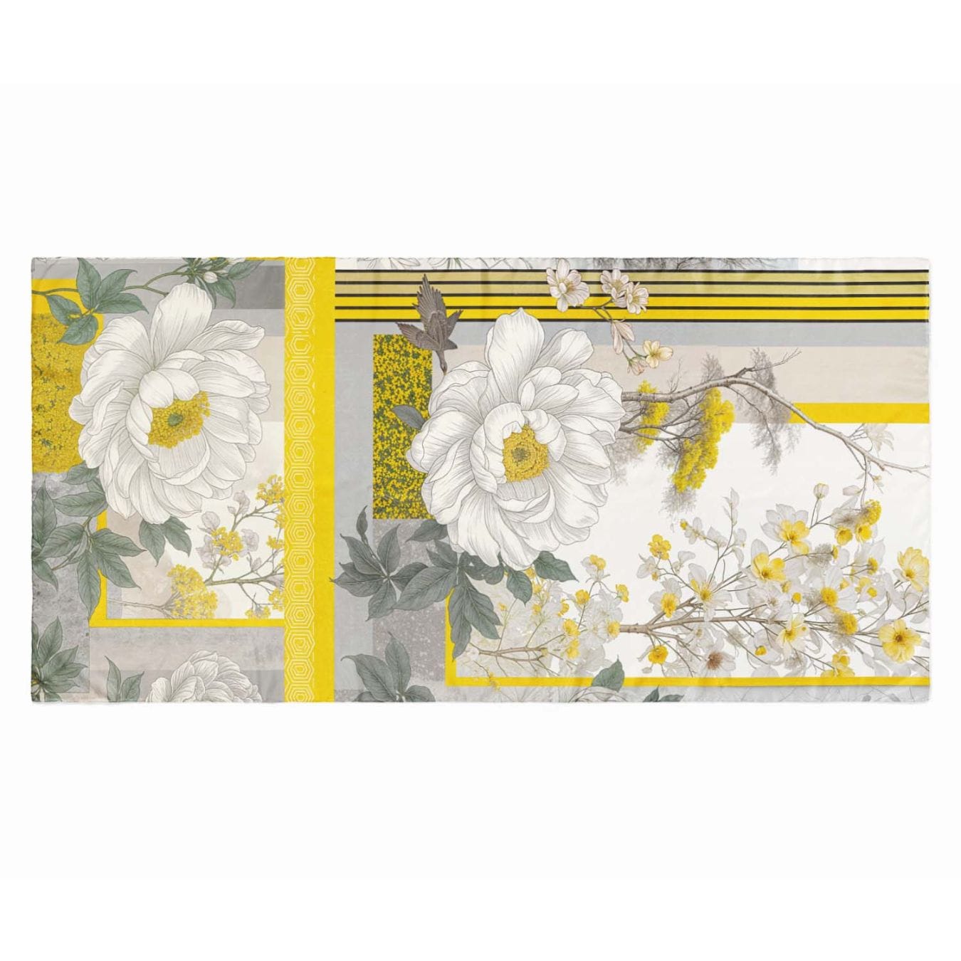 CONTEMPORARY GARDEN MIX SILK LONG LADIES SCARF
