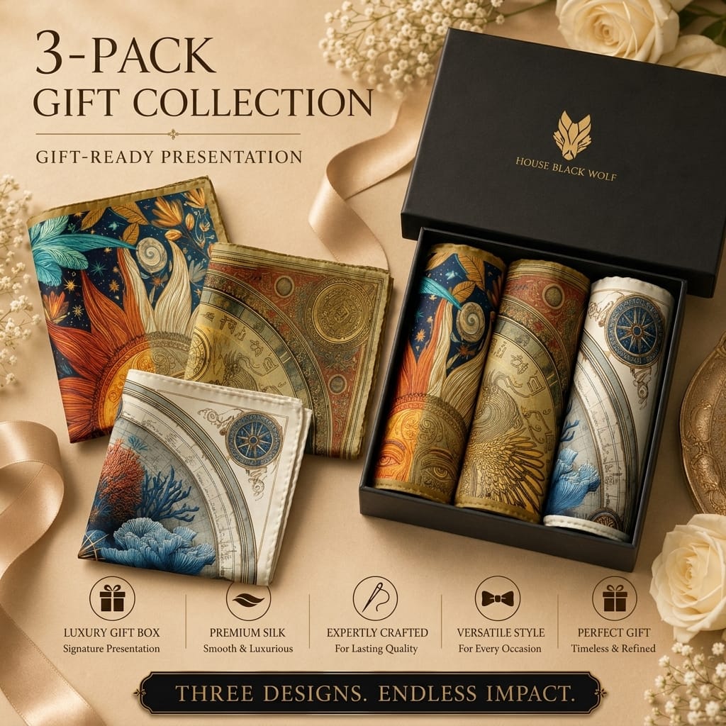 PACK OF 3 POCKET SQUARES