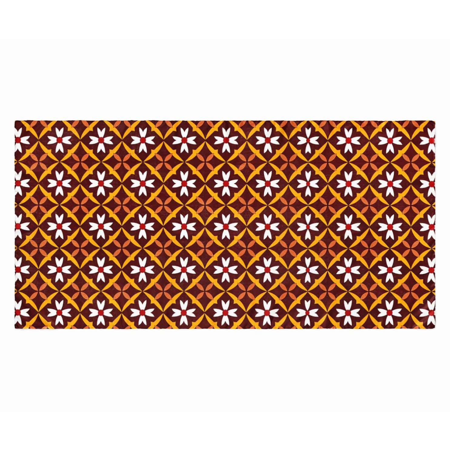 RETRO BLOOM SILK LONG LADIES SCARF