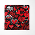 HEART LOVE SILK POCKET SQUARE - VALENTINE DAY COLLECTION