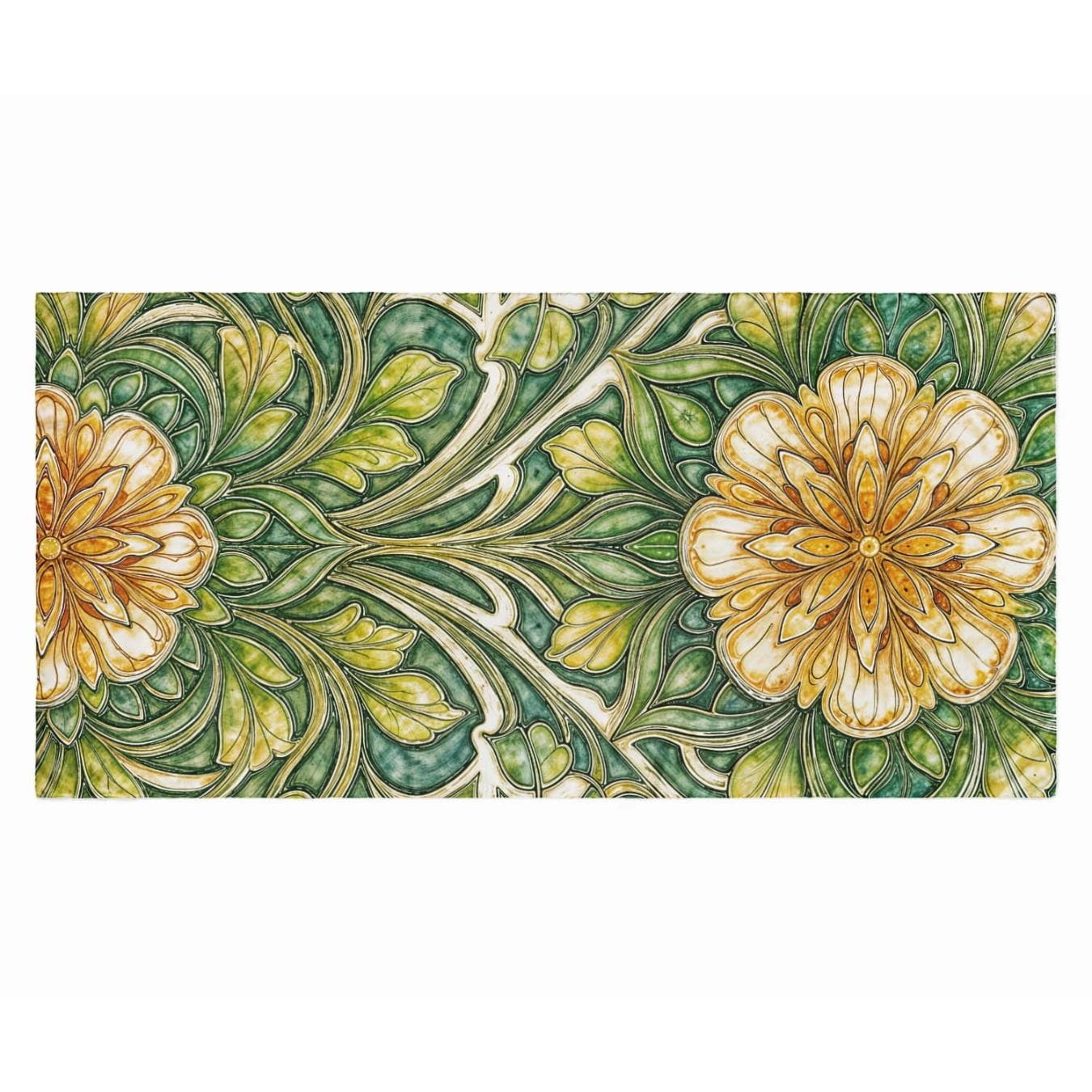 BOTANICAL EMBRACE SILK LONG LADIES SCARF