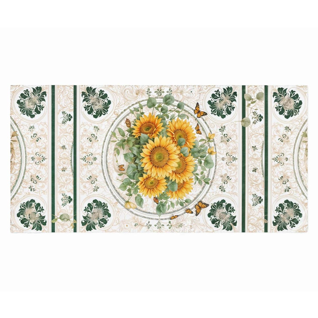 FLOWER MEADOW SILK LONG LADIES SCARF