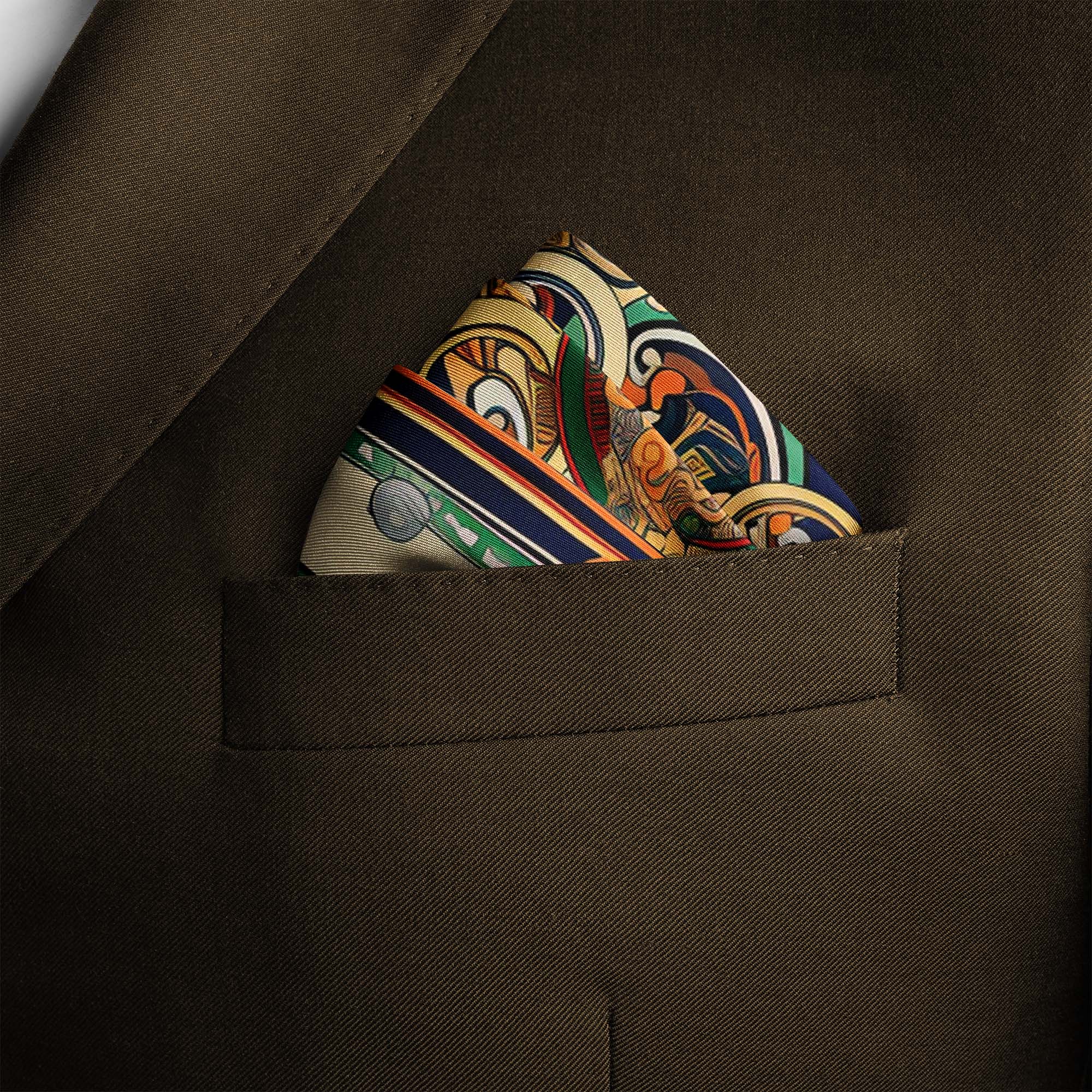 VECTOR ELEGANT SQUARE VECTOR  SILK POCKET SQUARES