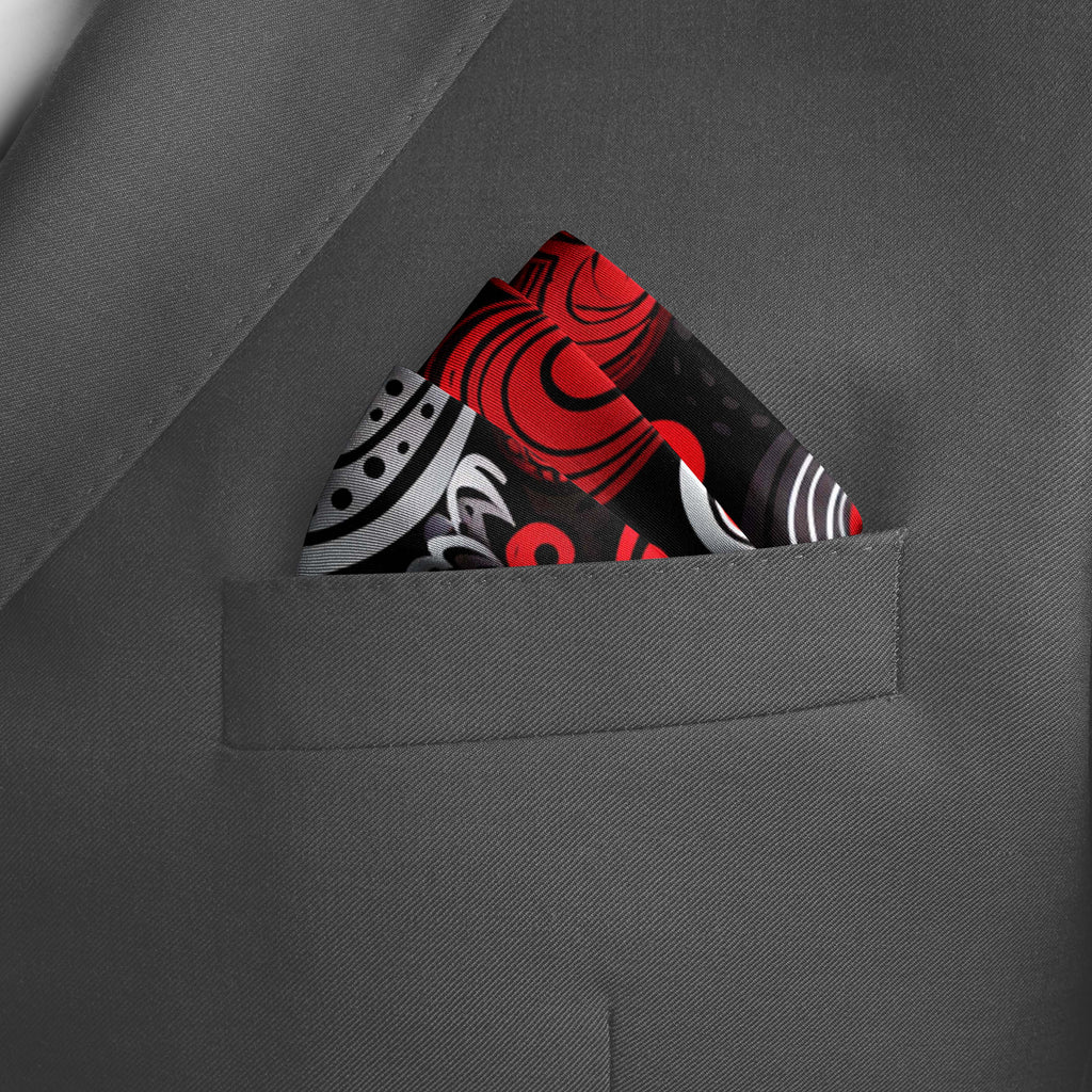 HEART LOVE SILK POCKET SQUARE - VALENTINE DAY COLLECTION