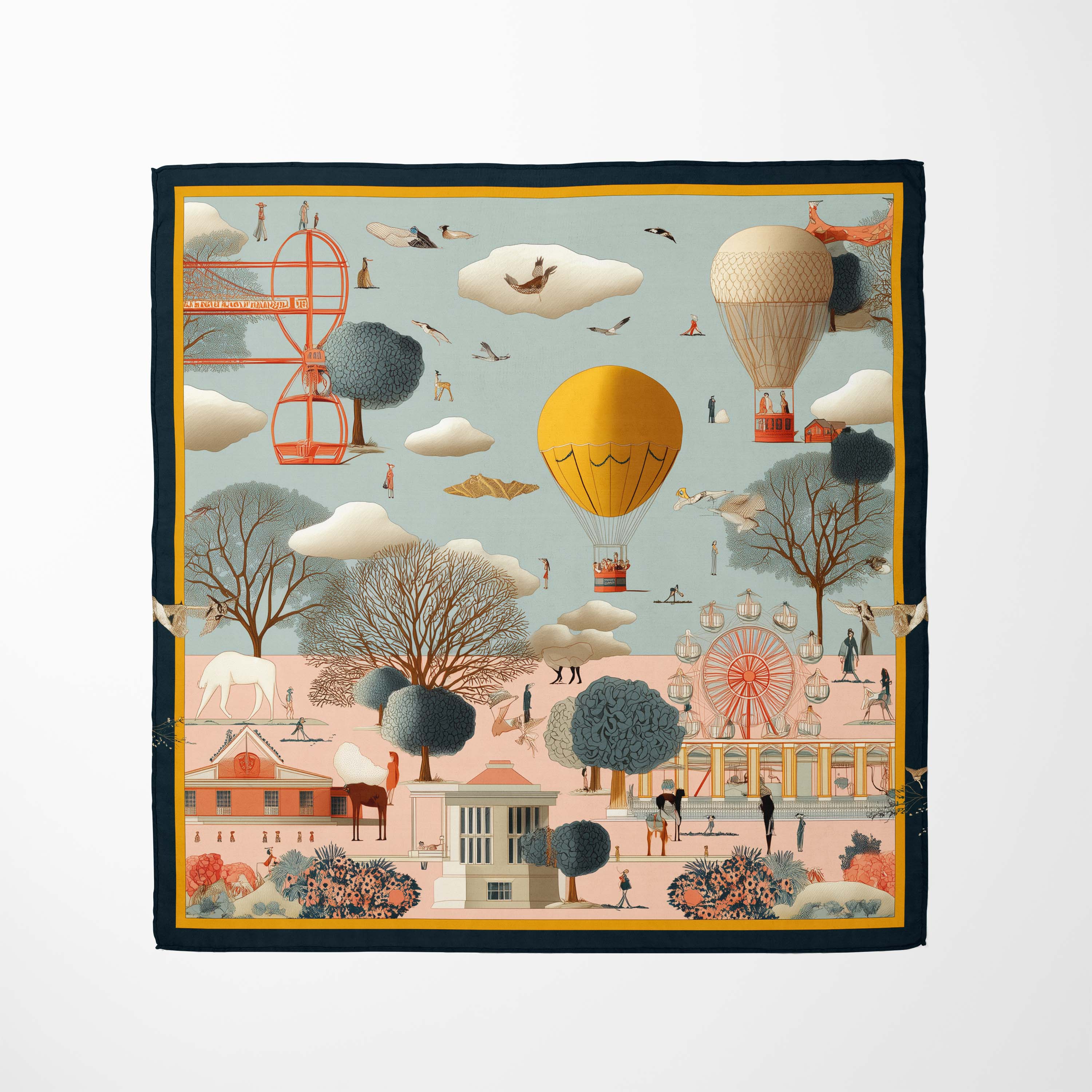 TROPICAL BLUSH HARMONYM SILK BANDANA
