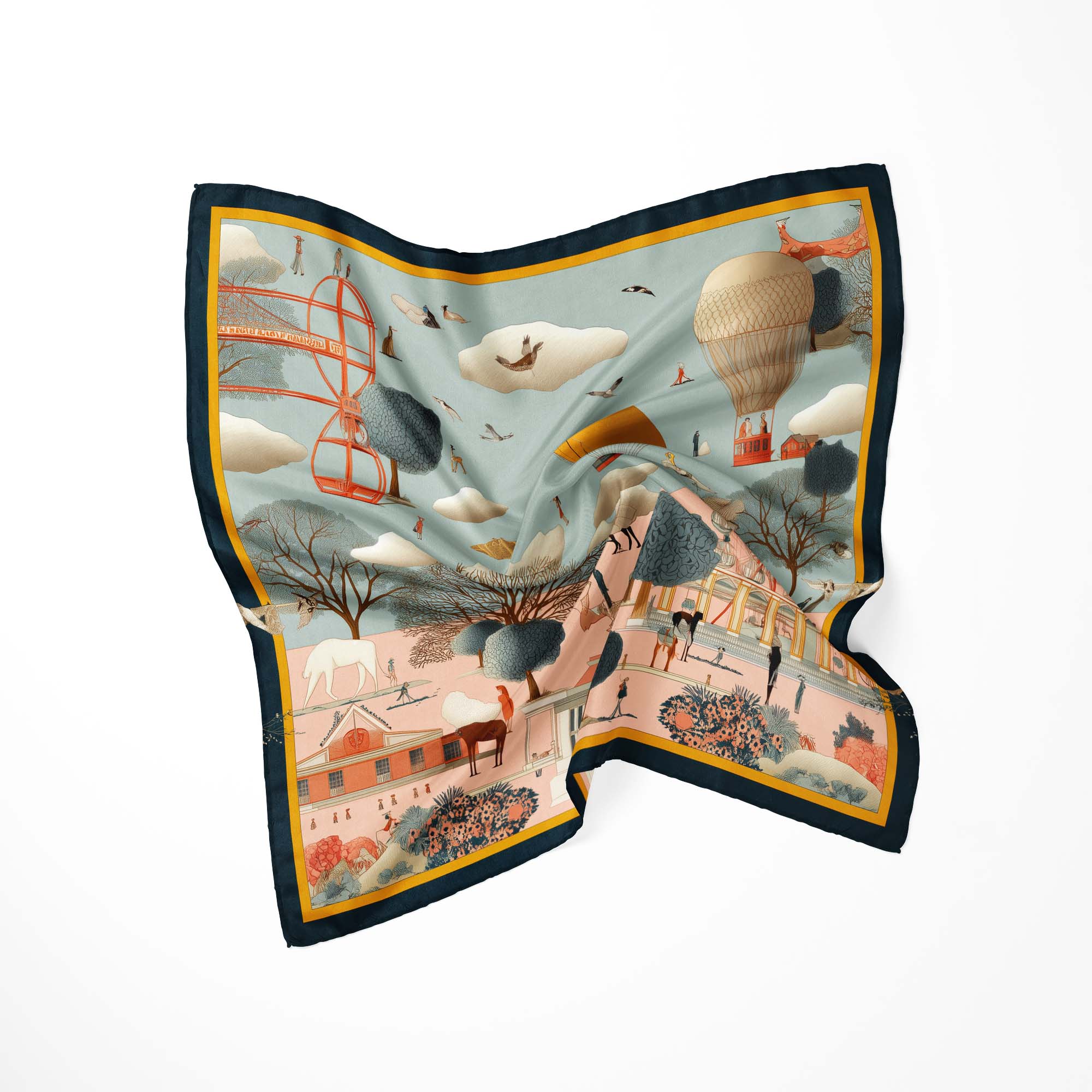 TROPICAL BLUSH HARMONYM SILK BANDANA