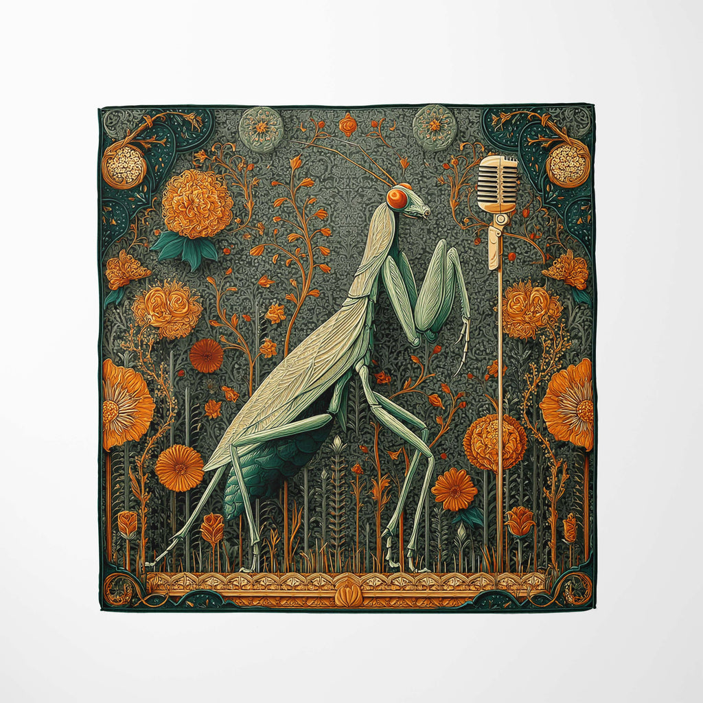 THE MANTIS SERENADE SILK BANDANA