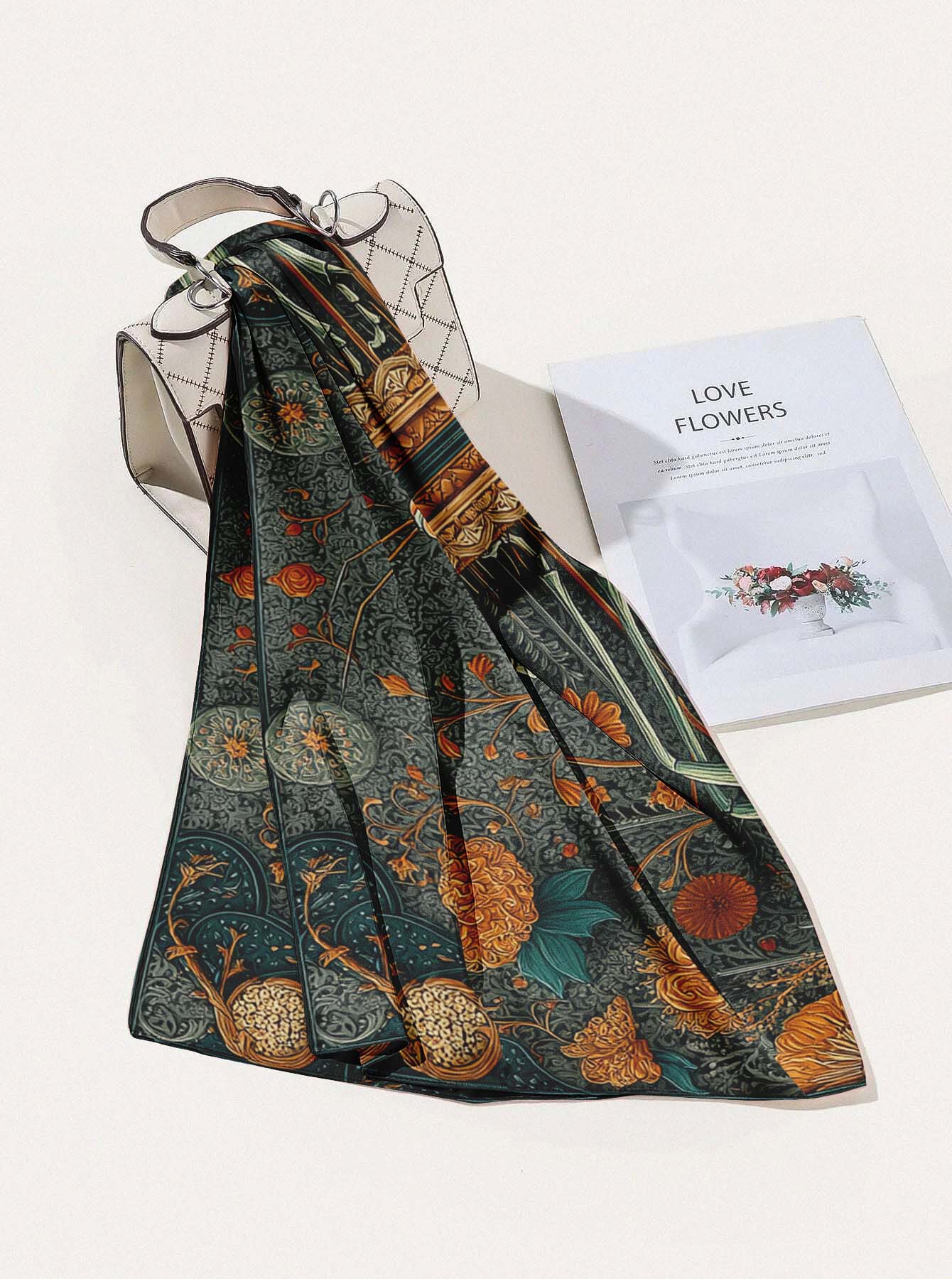 THE MANTIS SERENADE SILK HEAD SCARF