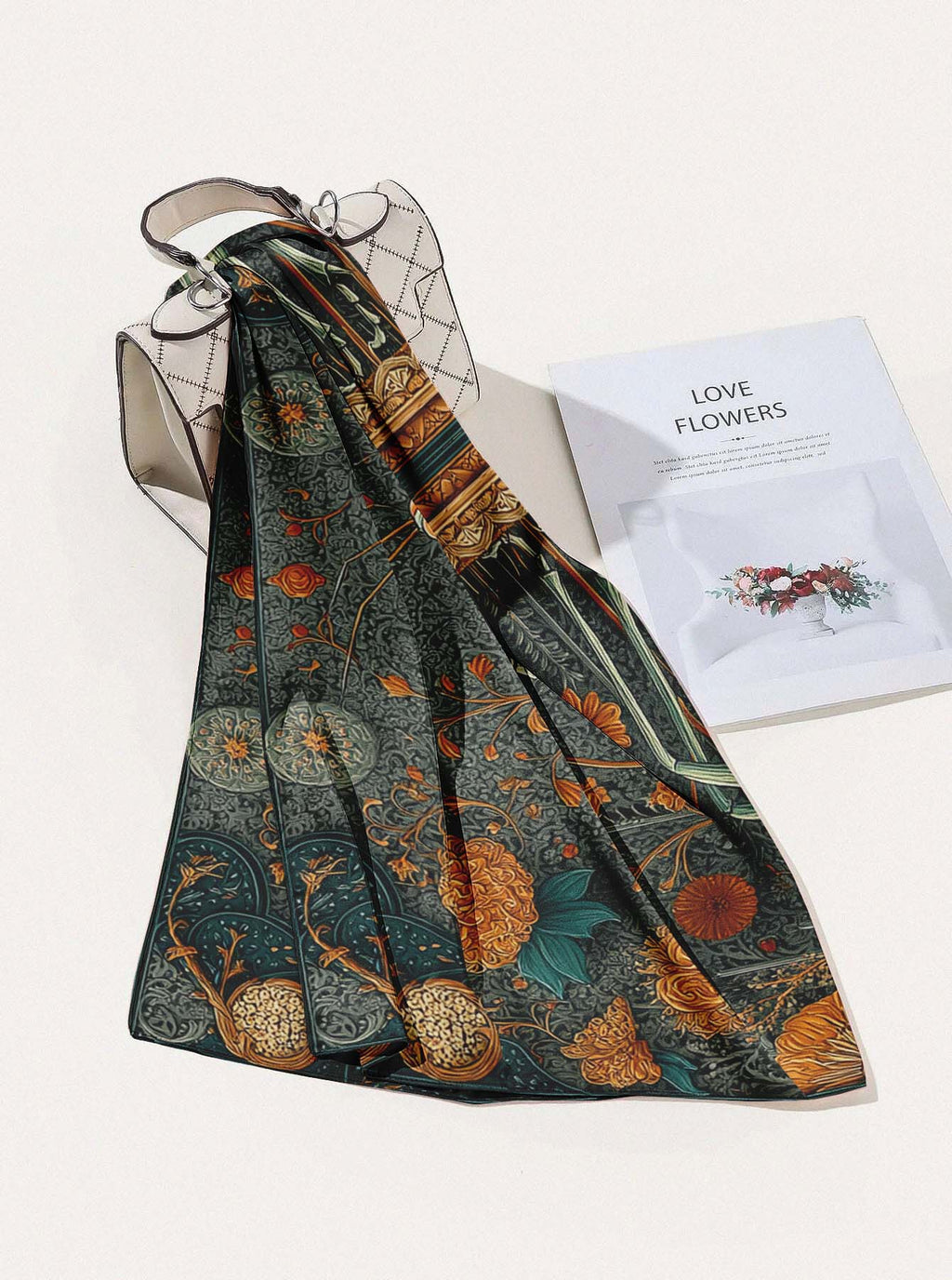 THE MANTIS SERENADE SILK HEAD SCARF