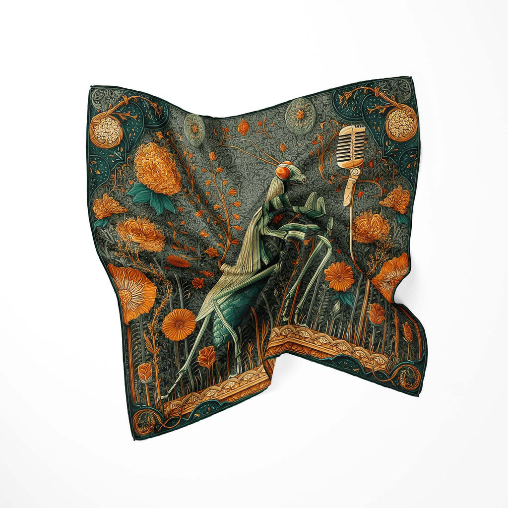 THE MANTIS SERENADE SILK BANDANA