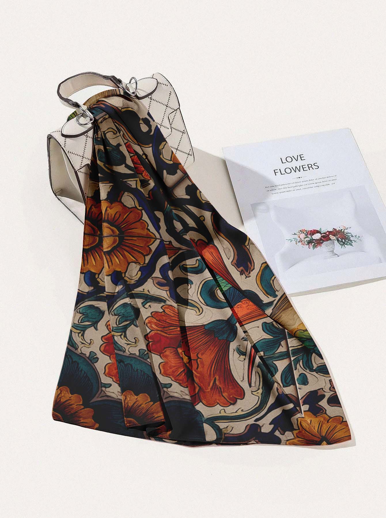 ANDREAS PREIS SILK HEAD SCARF