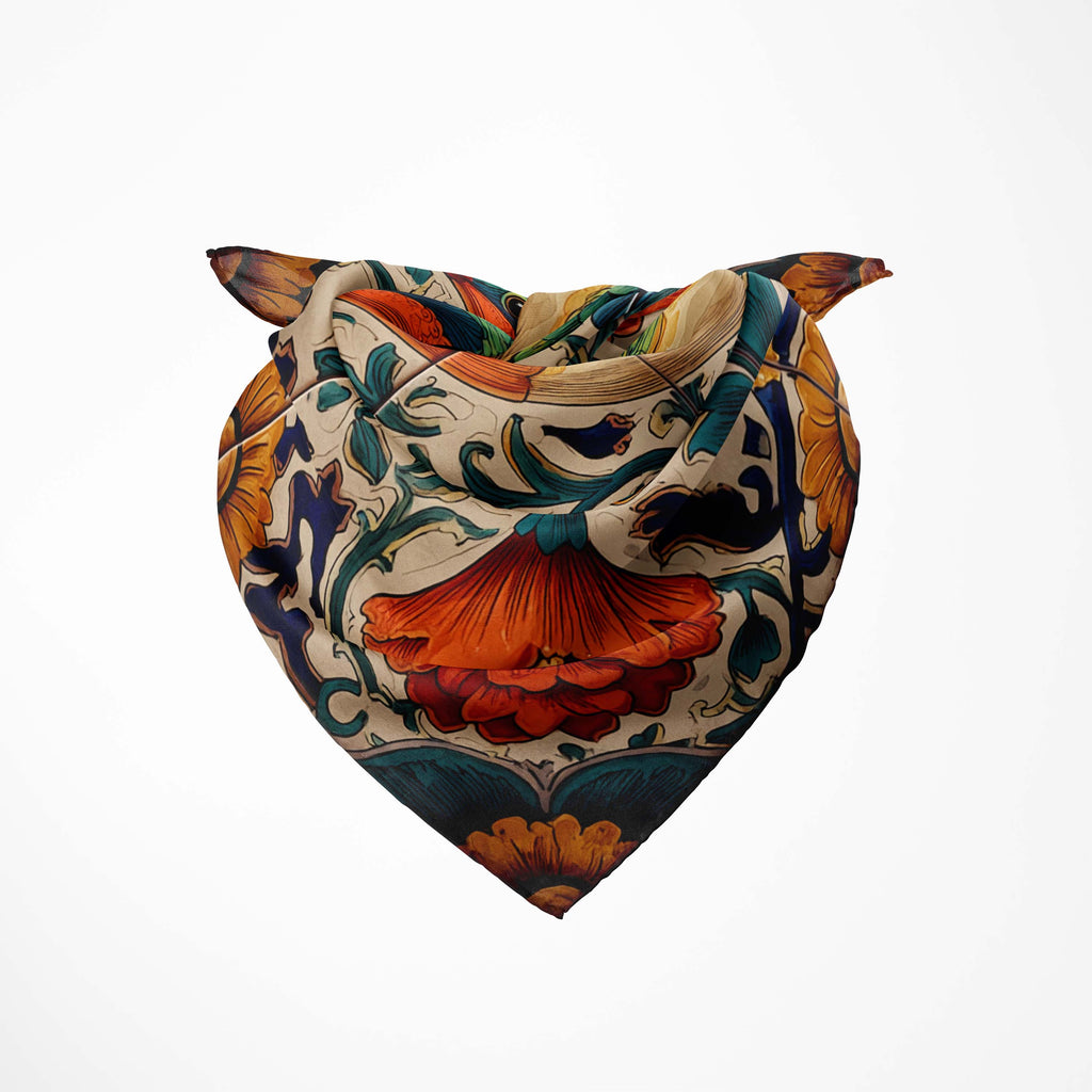 ROYAL HUMMINGBIRD SILK BANDANA