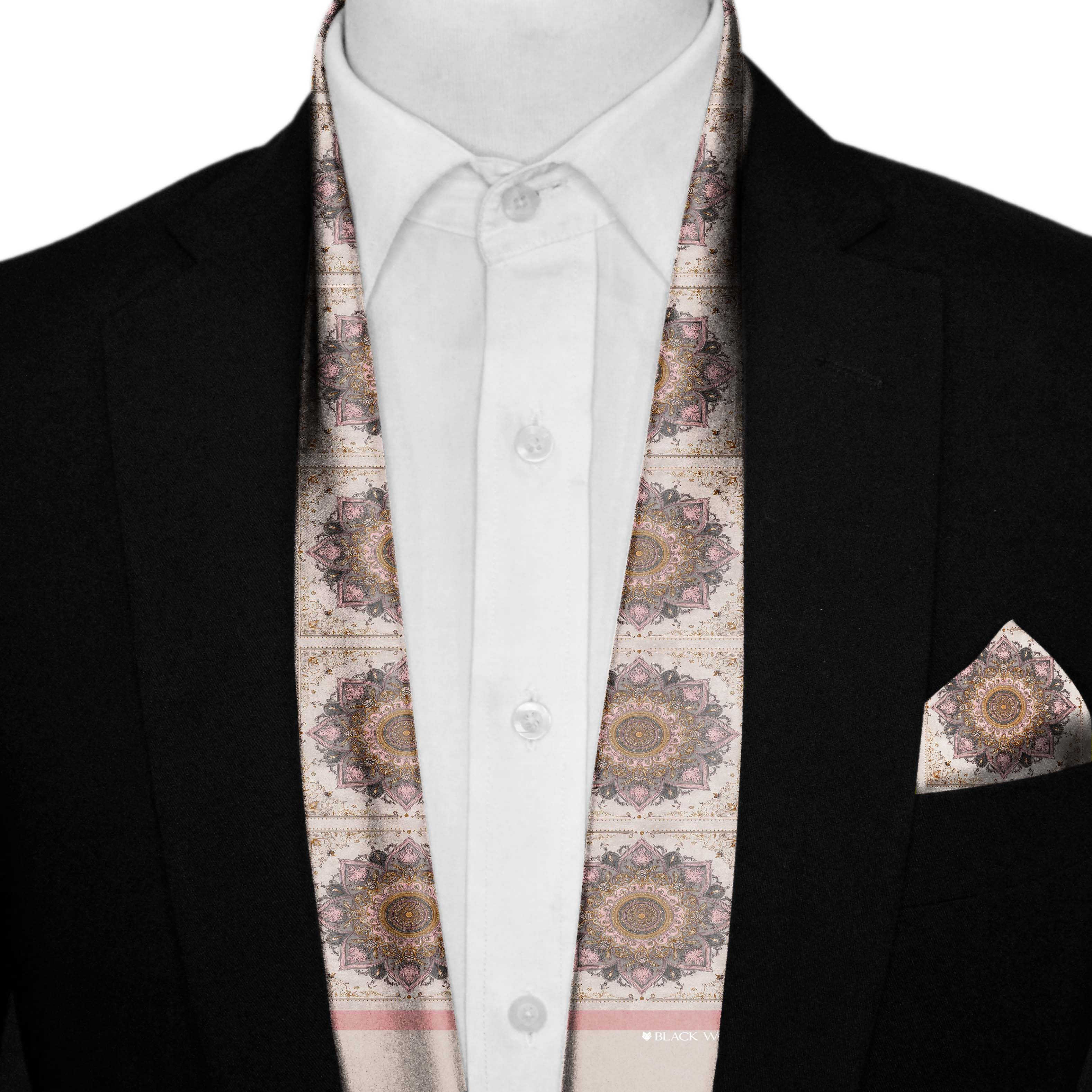 ROSABELLA MEN SCARF AND POCKET SQUARE SET – PREMIUM COLLECTION