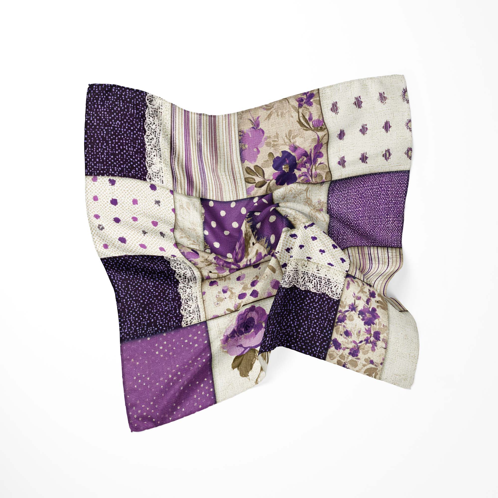 LAVENDER SILK BANDANA