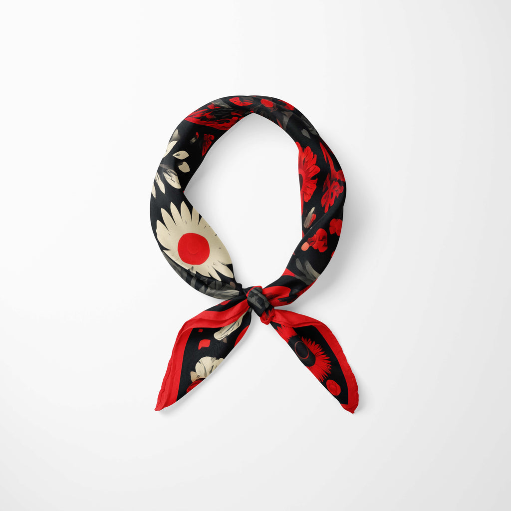 FLORAL OF ANIMAL NECK SCARF