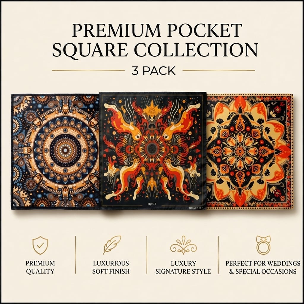 PACK OF 3 POCKET SQUARES