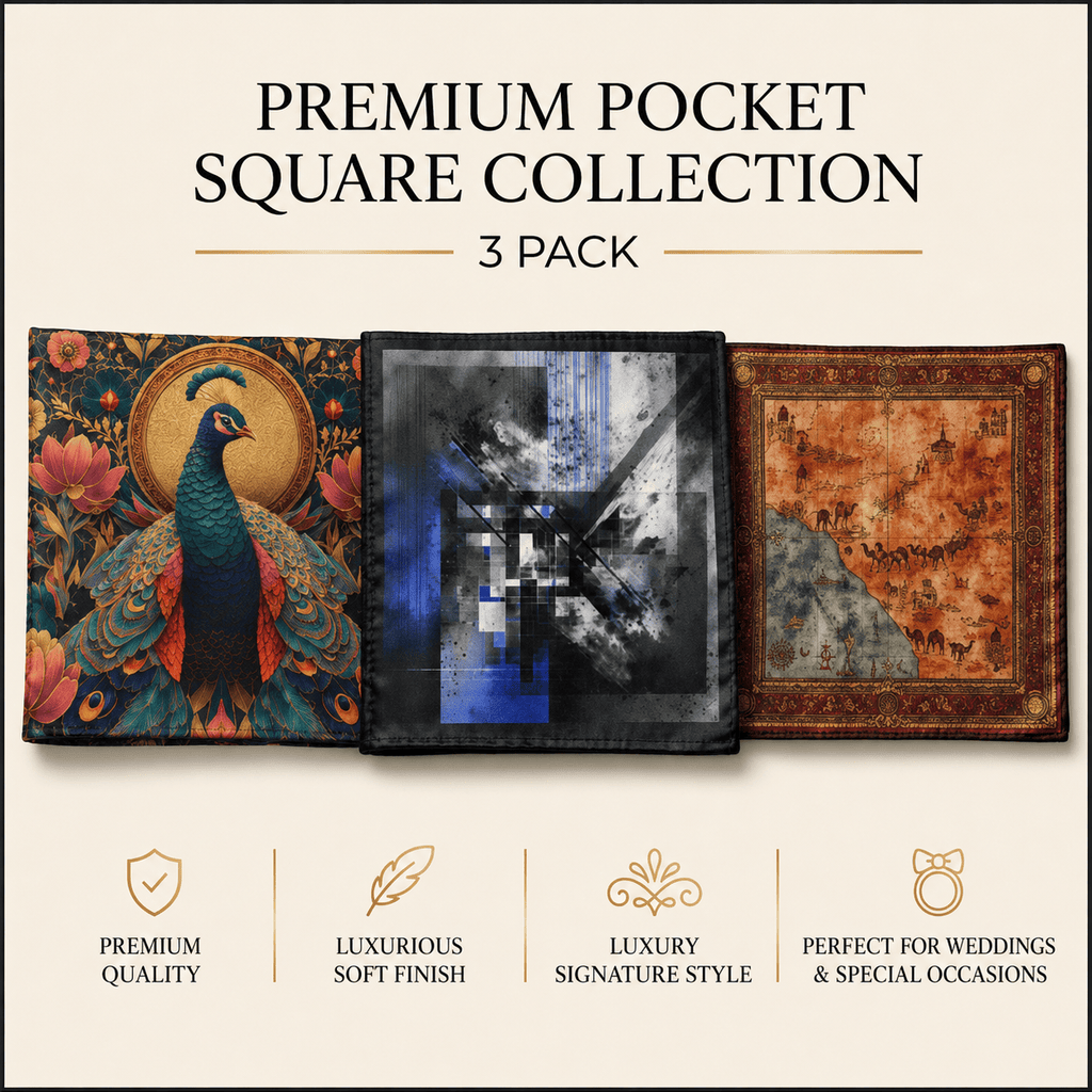 PACK OF 3 POCKET SQUARES
