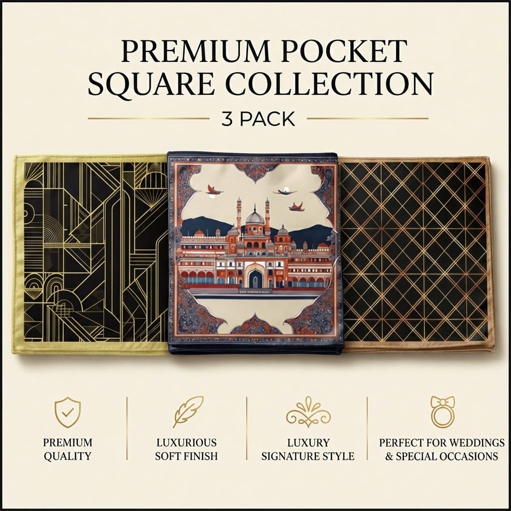 PACK OF 3 POCKET SQUARES