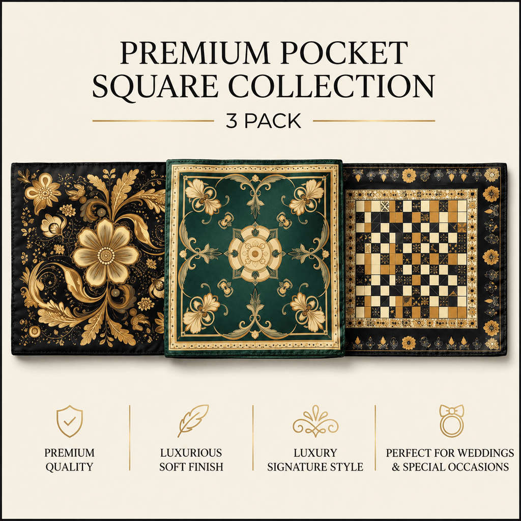 PACK OF 3 POCKET SQUARES