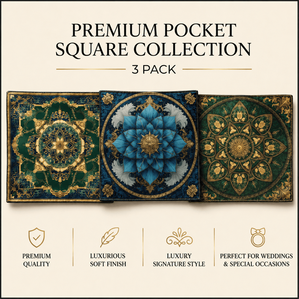PACK OF 3 POCKET SQUARES