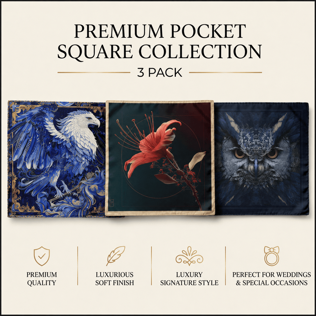 PACK OF 3 POCKET SQUARES