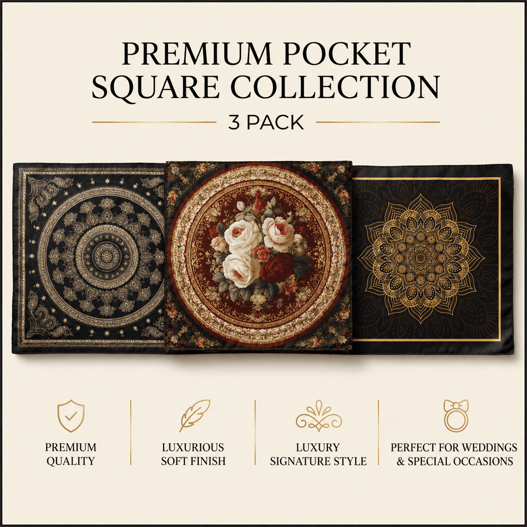 PACK OF 3 POCKET SQUARES