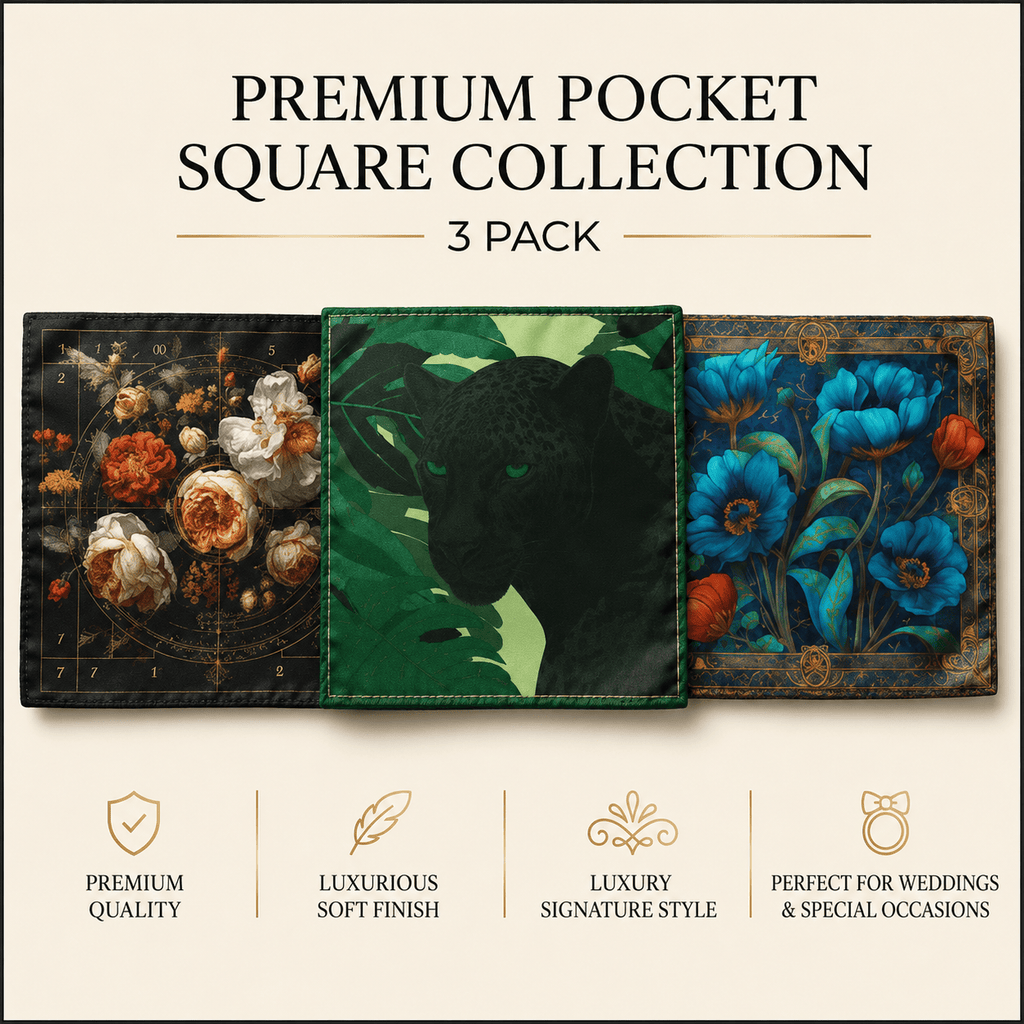 PACK OF 3 POCKET SQUARES