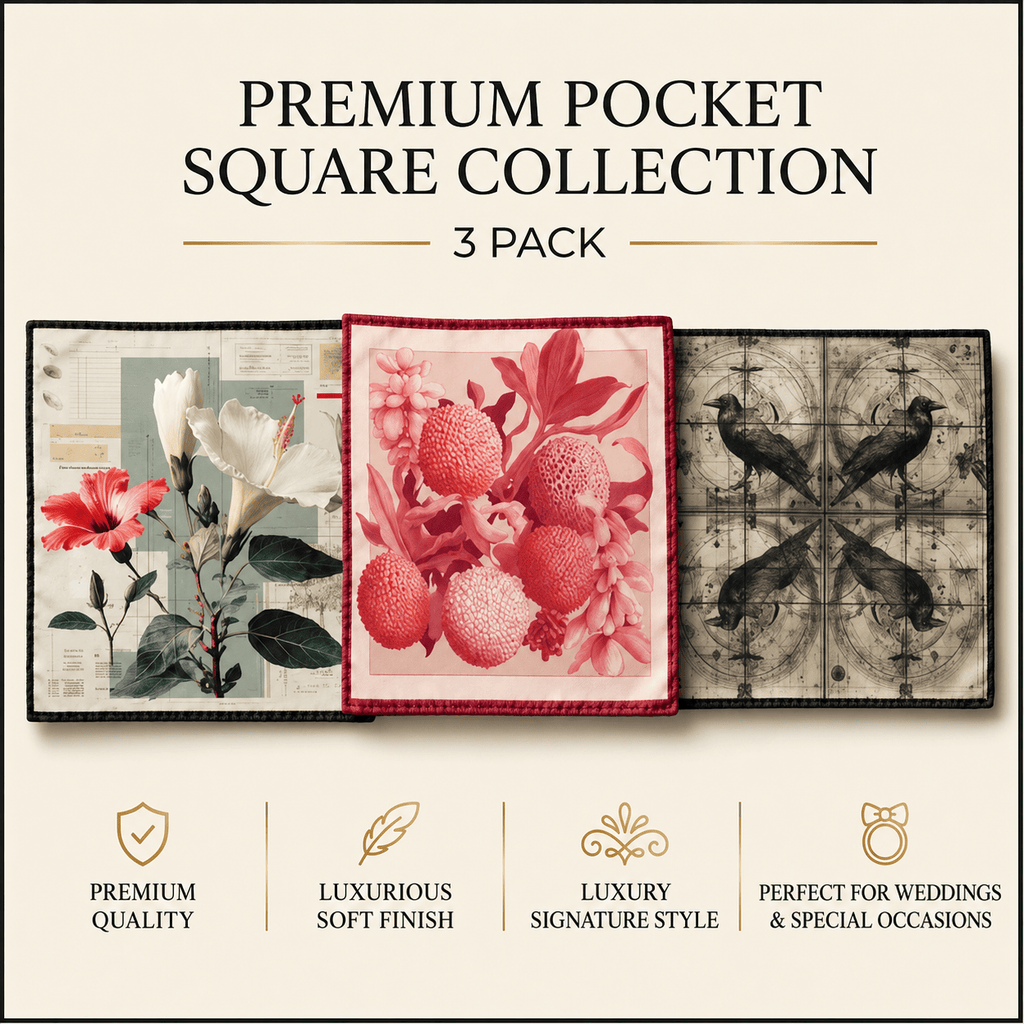 PACK OF 3 POCKET SQUARES