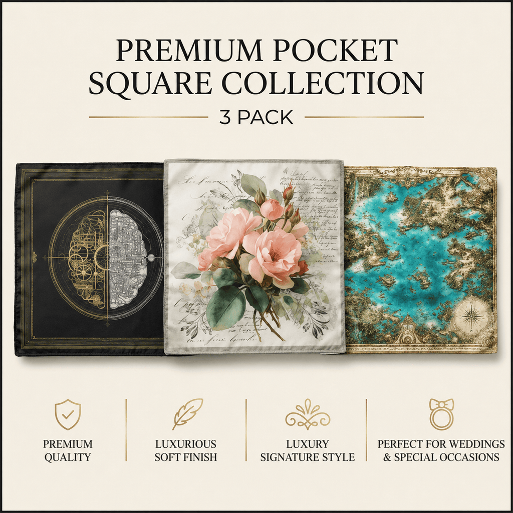 PACK OF 3 POCKET SQUARES
