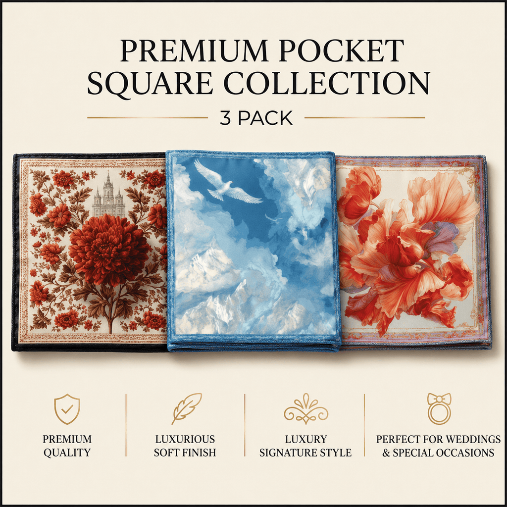PACK OF 3 POCKET SQUARES