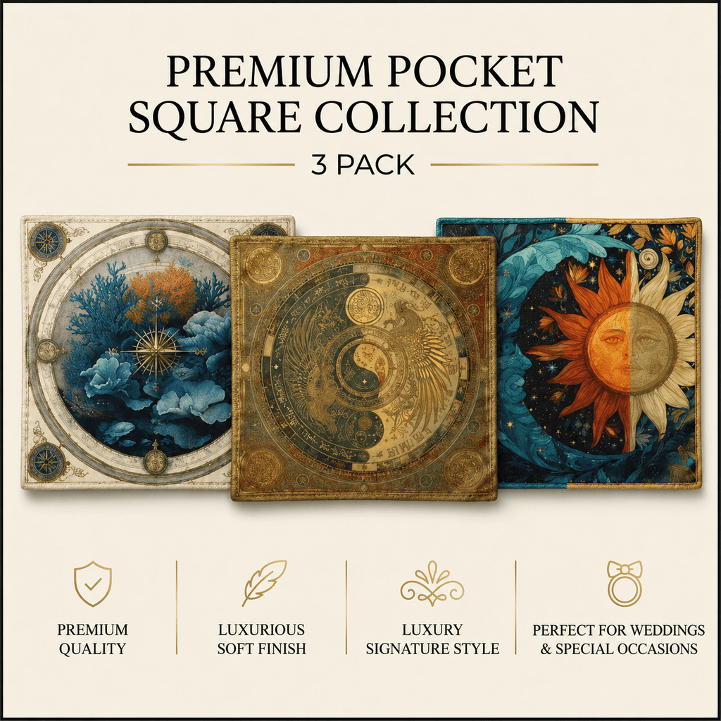 PACK OF 3 POCKET SQUARES
