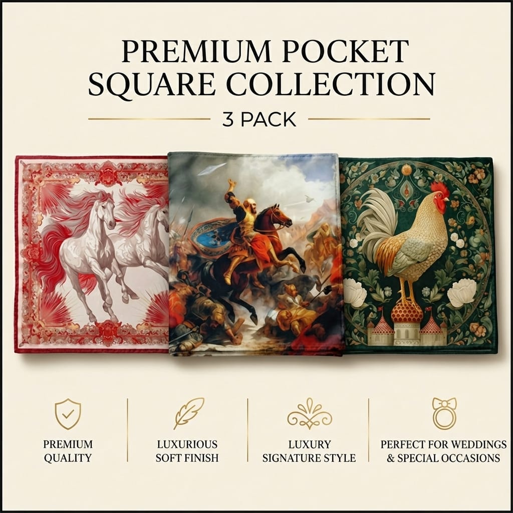 PACK OF 3 POCKET SQUARES