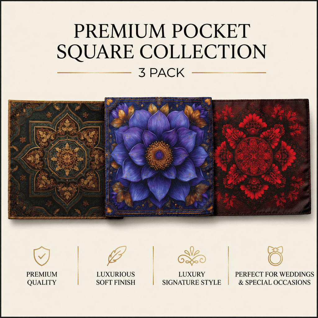 PACK OF 3 POCKET SQUARES