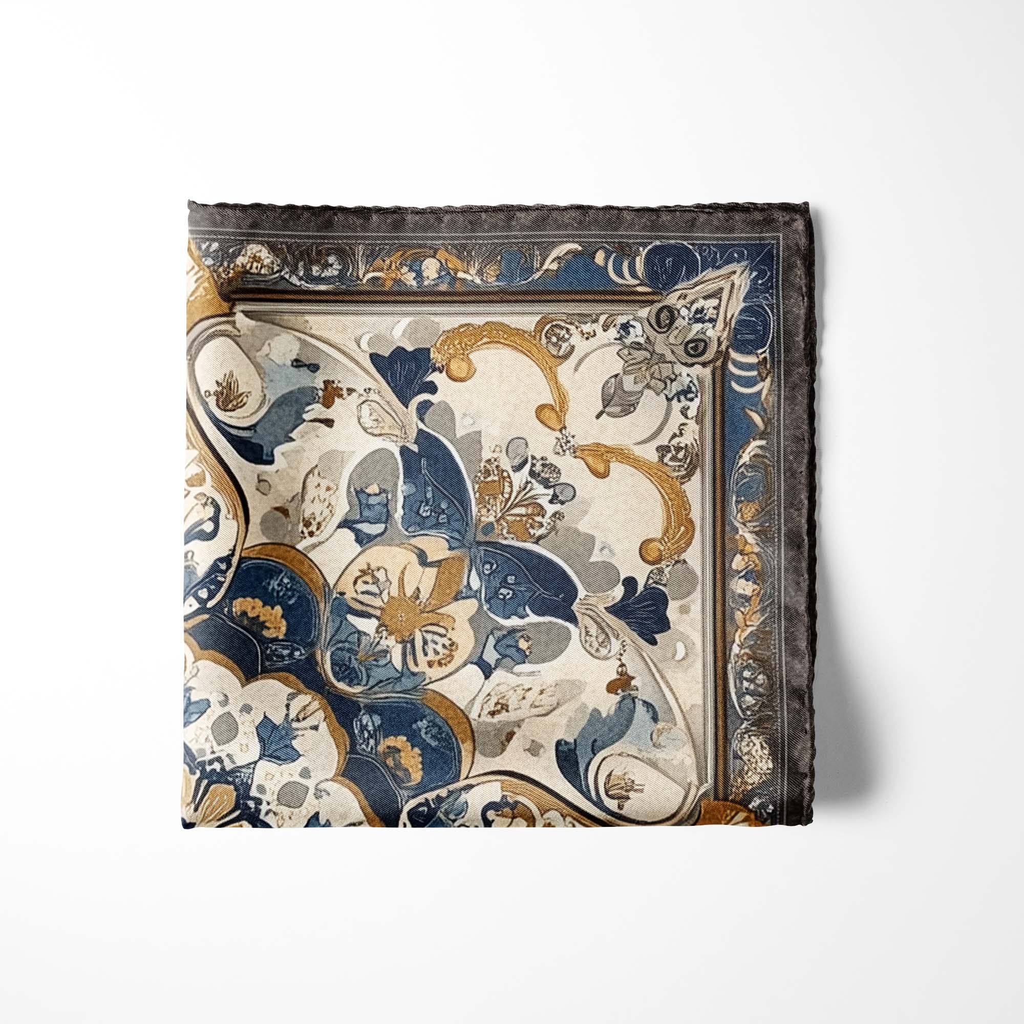 FLORAL SPRING SILK POCKET SQUARE