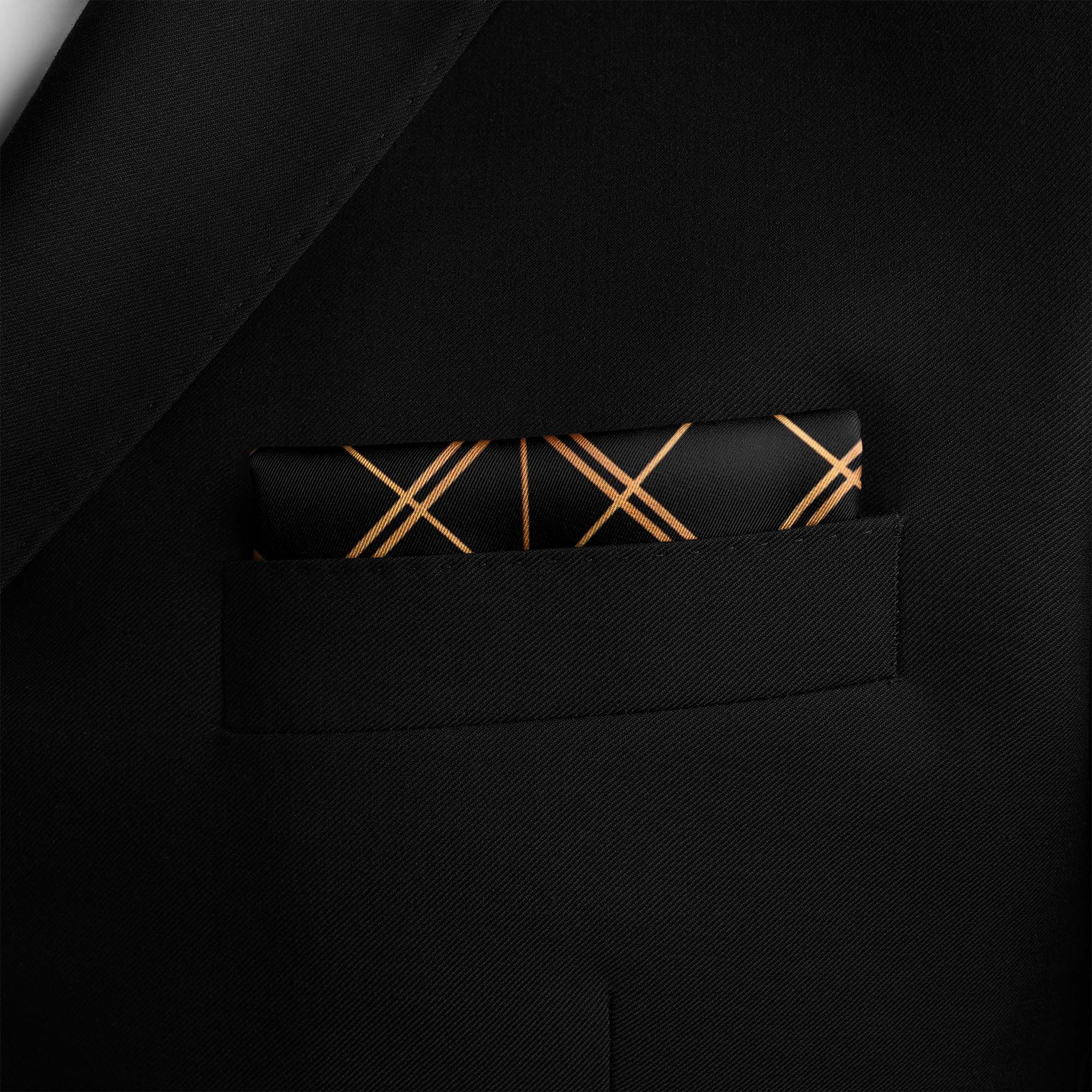 AZTEC ETHNIC SILK POCKET SQUARE