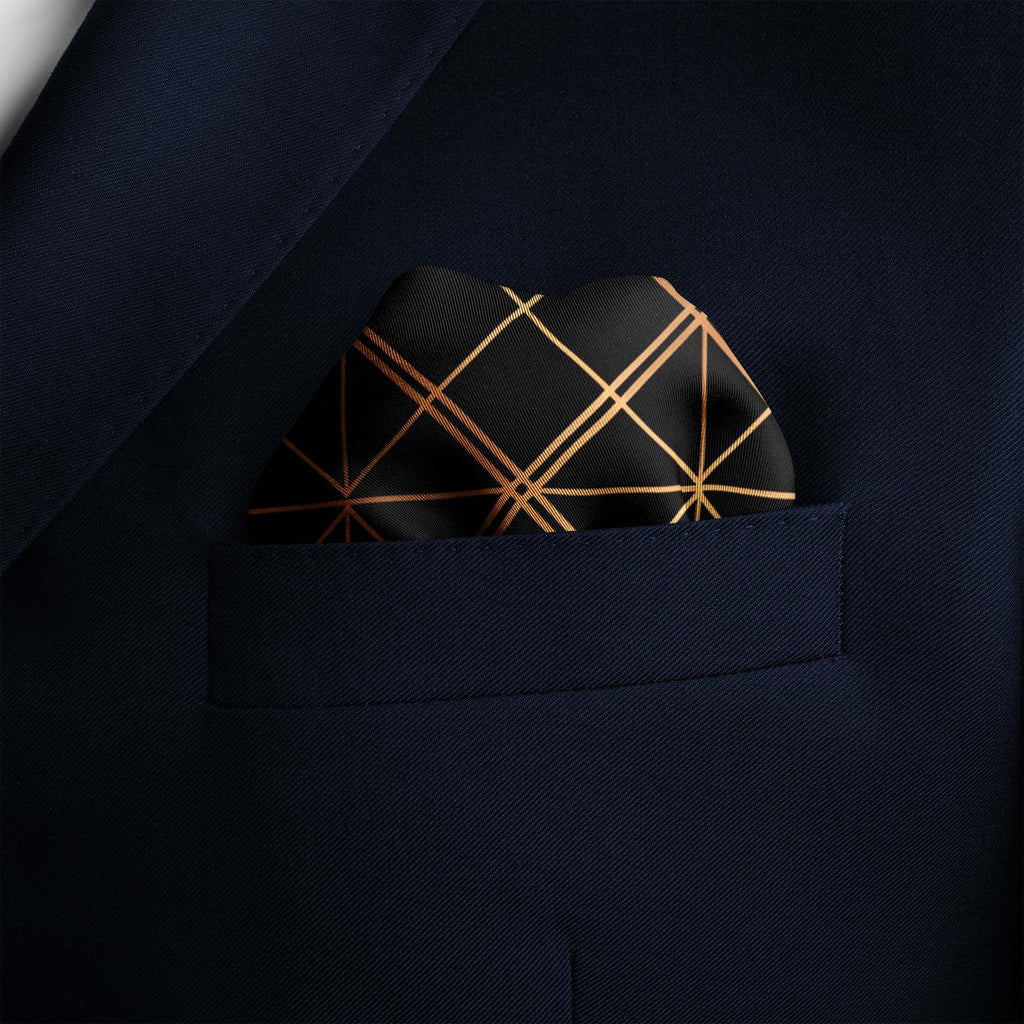 AZTEC ETHNIC SILK POCKET SQUARE