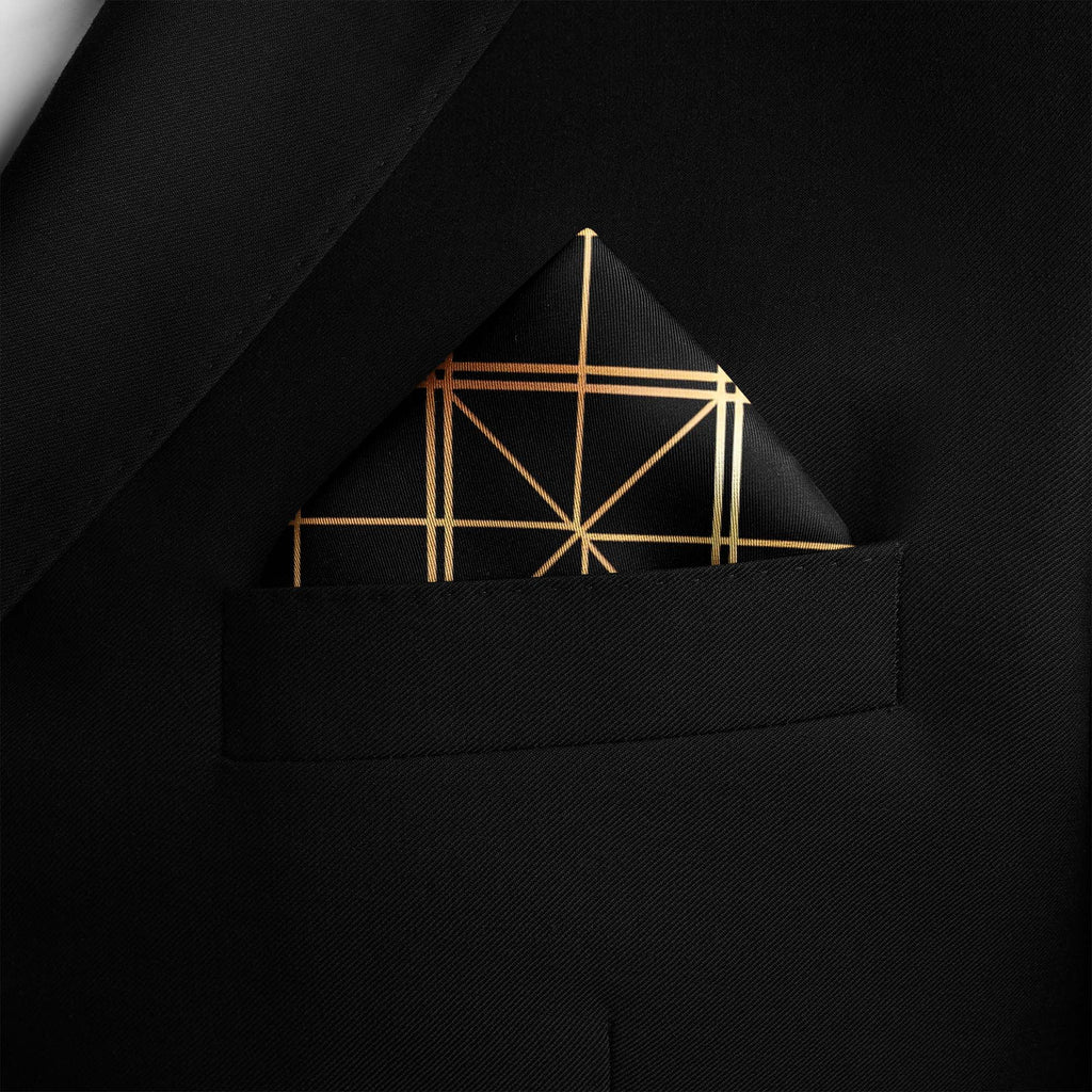 AZTEC ETHNIC SILK POCKET SQUARE