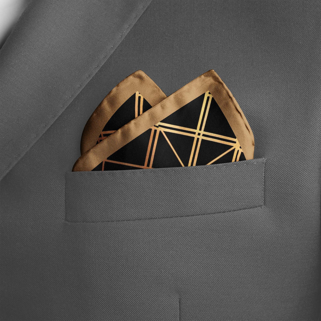 AZTEC ETHNIC SILK POCKET SQUARE