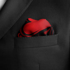 HEART SHAPE SILK POCKET SQUARE - VALENTINE DAY COLLECTION